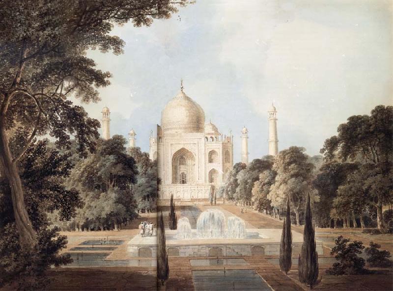 Thomas Daniell South View of the Taj Mahal at Agra China oil painting art